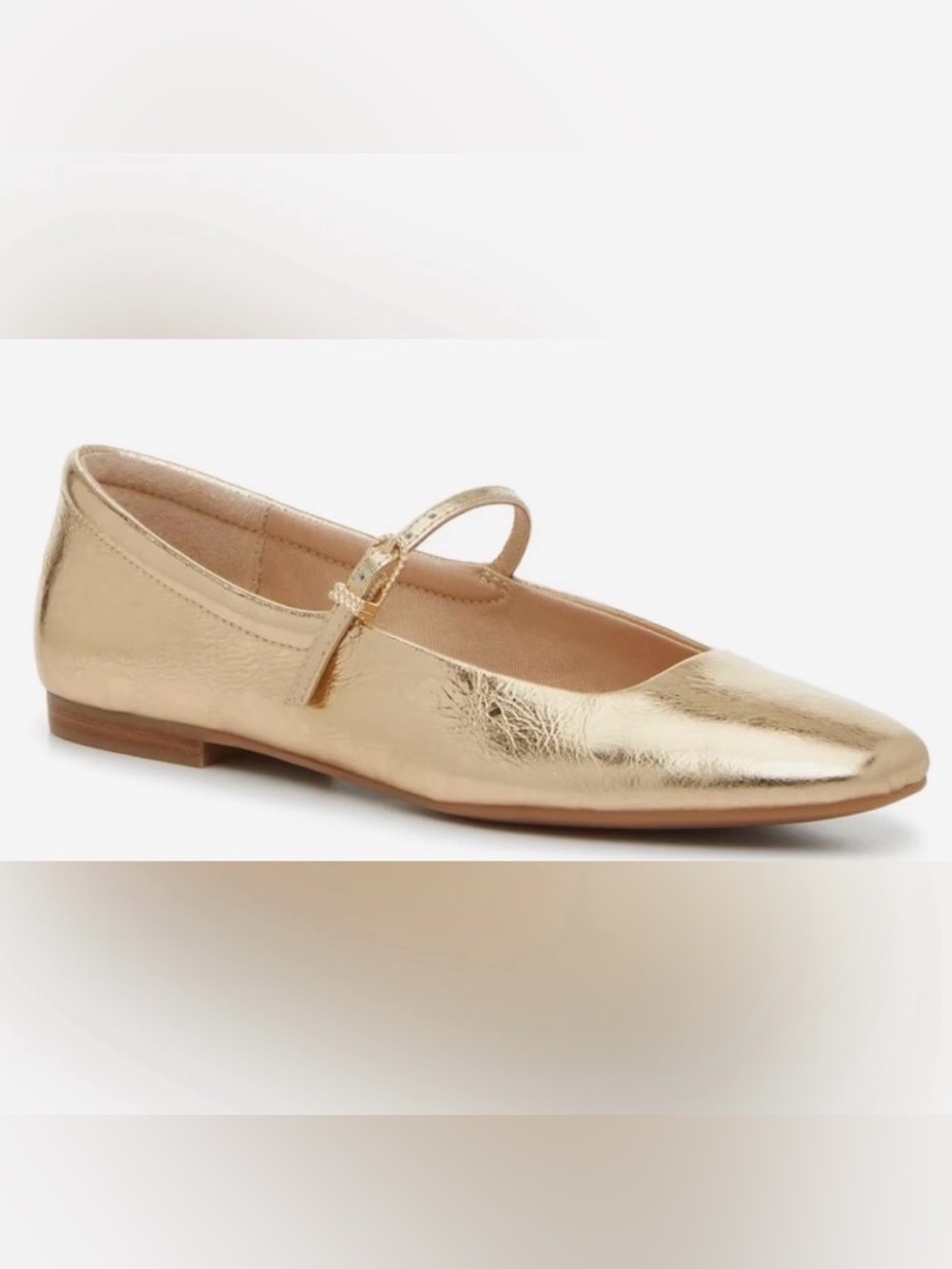 Dolce Vita Aileen Metallic Gold Mary Jane Flats size 8